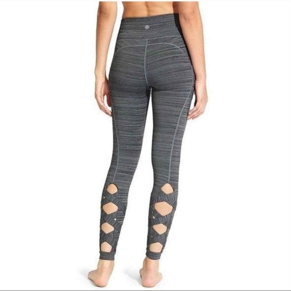 Athleta High Rise Cutout Chaturanga Criss Cross Leggings Size Small - Picture 1 of 8